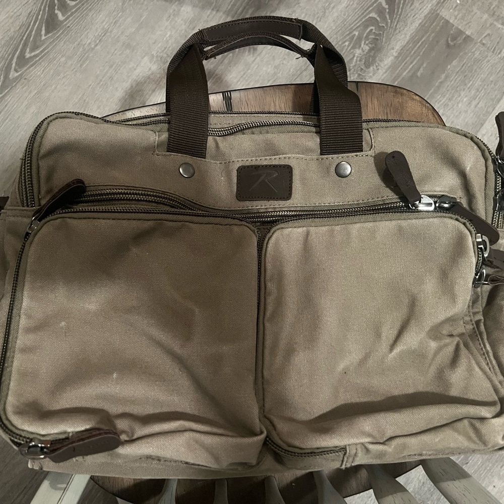 Rothco army green laptop messenger bag
